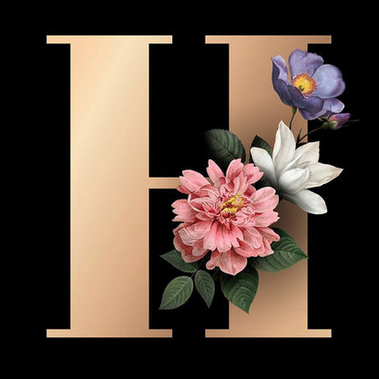 26 Alphabet - Full Round Diamond Painting - 30x30cm