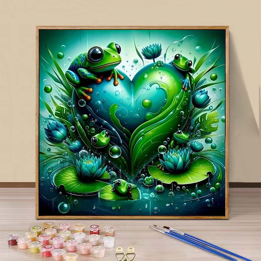 Frog- Paint by Numbers -40x40cm