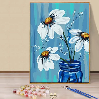 Flower - Painting with Numbers -30x40cm-4pcs/set