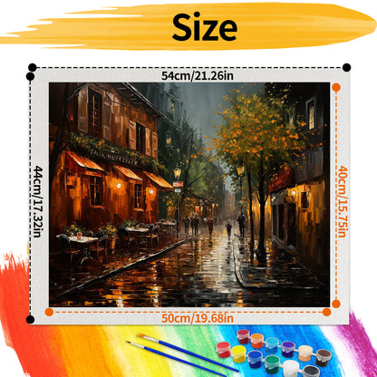 Street - Paint by Numbers -50x40cm