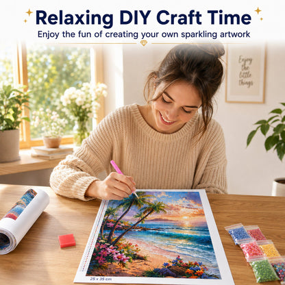 YALKIN Mountain Diamond Painting Art and Craft Kits 12 Piece -12x16in