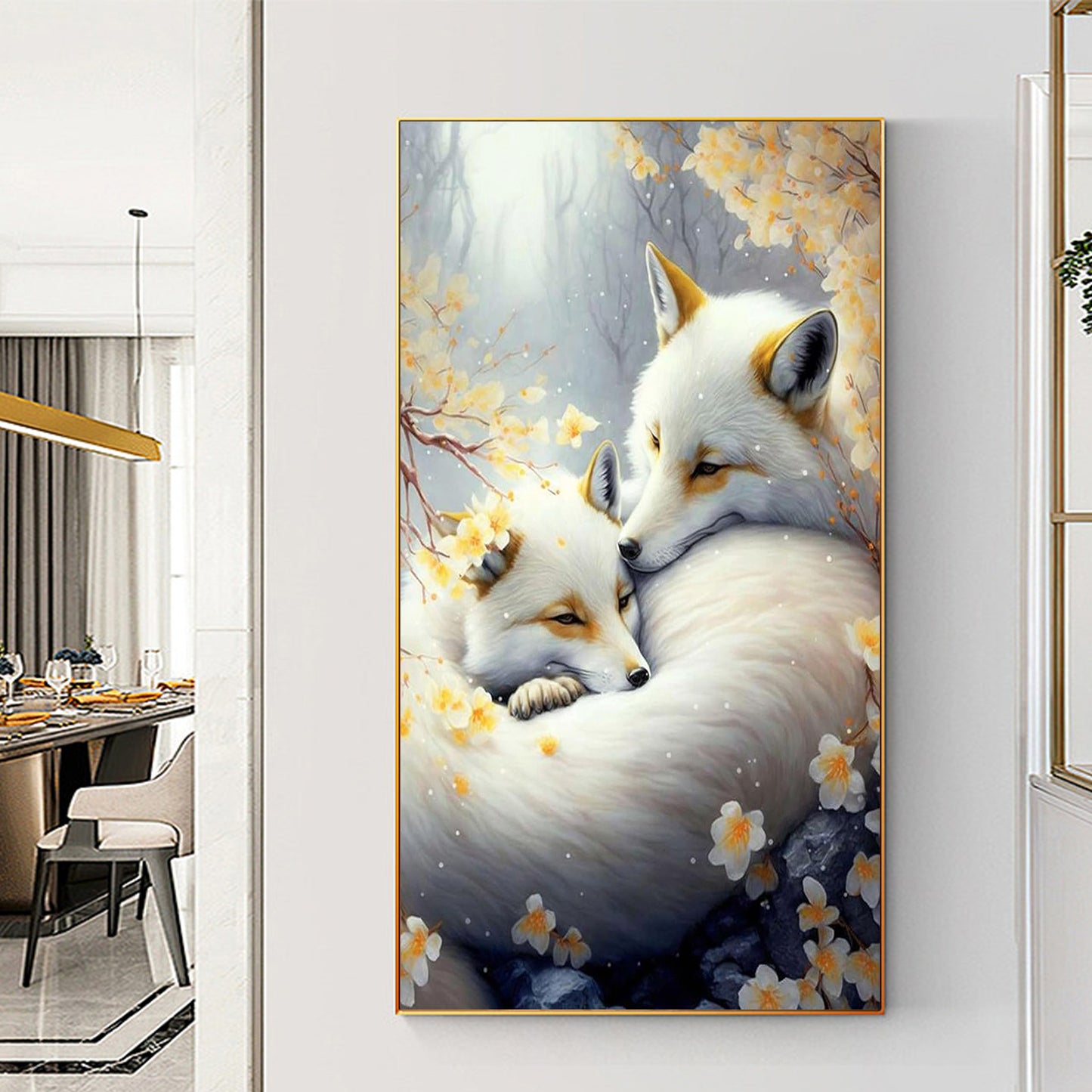 Fox  - Full Round Diamond Painting - 40x70cm