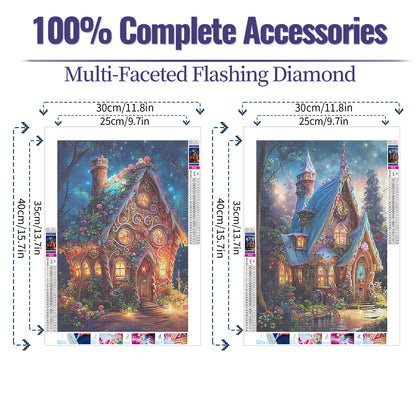 Candy House - Full Round Diamond Painting - 30x40cm - 2pack