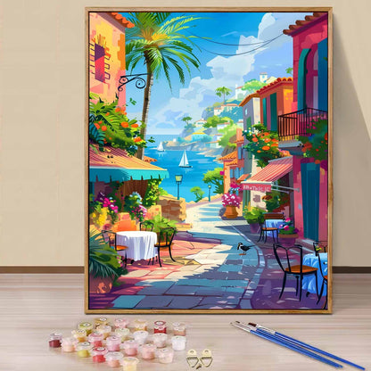 Town- Paint by Numbers -40x50cm