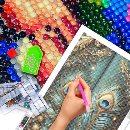 Feather- Full Round Diamond Painting - 40x70cm