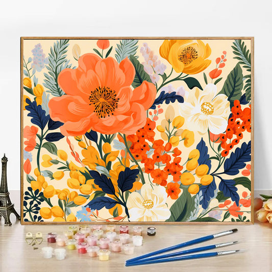 Flower - Paint by Numbers -50x40cm