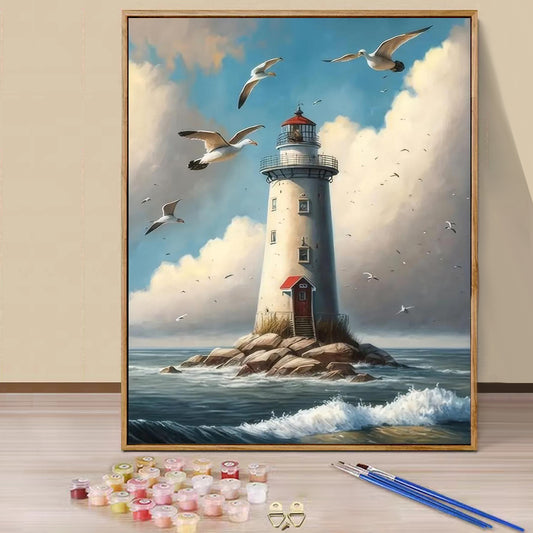 Lighthouse- Painting with Numbers -40x50cm