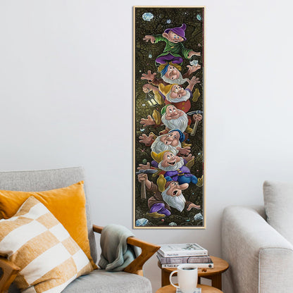 Seven dwarfs - Paint by Numbers -30x90cm