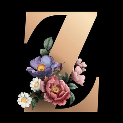 26 Alphabet - Full Round Diamond Painting - 30x30cm