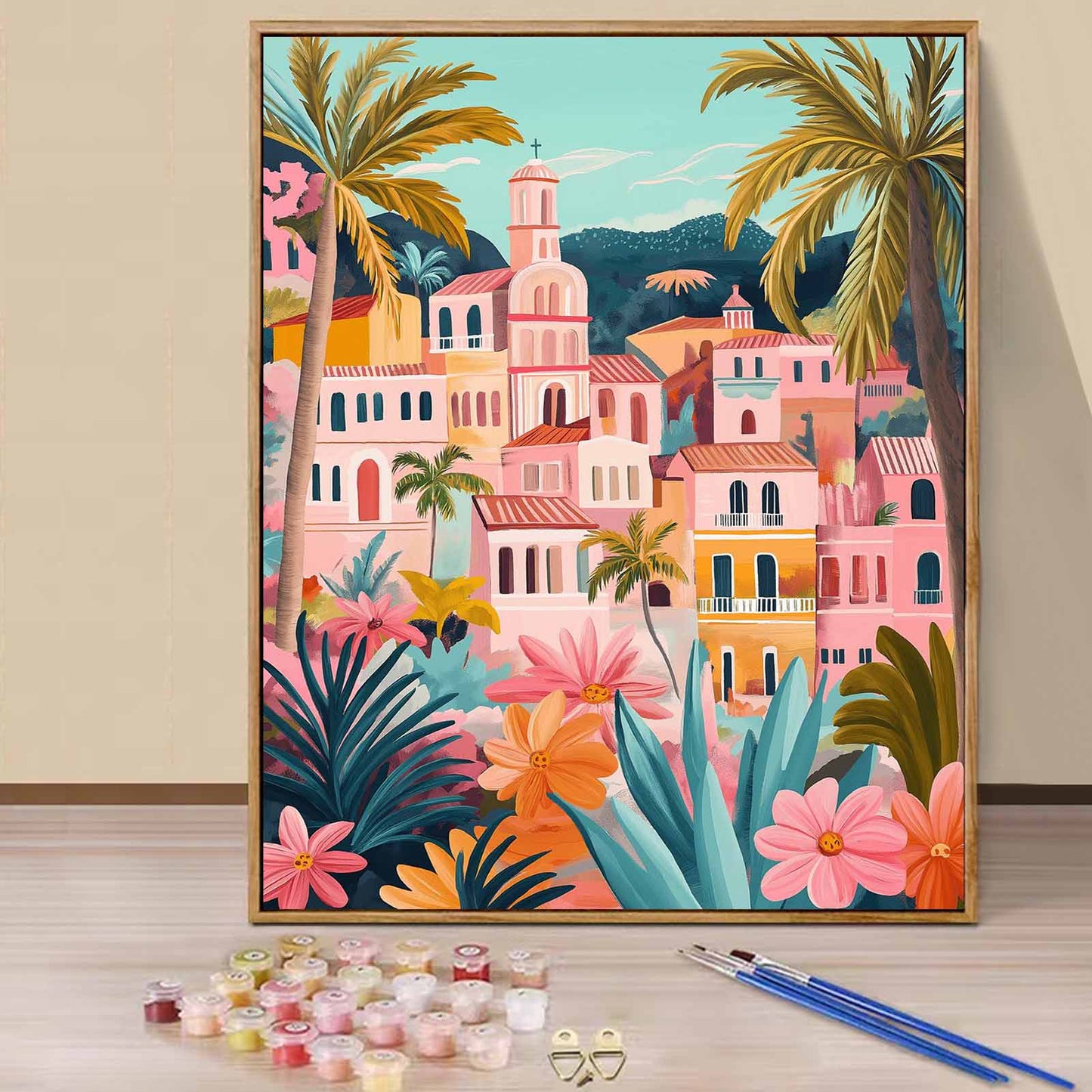 Tropical House - Paint by Numbers -40x50cm