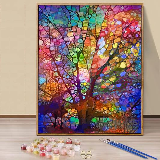 Tree Leaves - Painting with Numbers -40x50cm