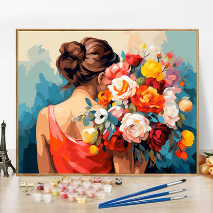 Lady - Paint by Numbers -50x40cm