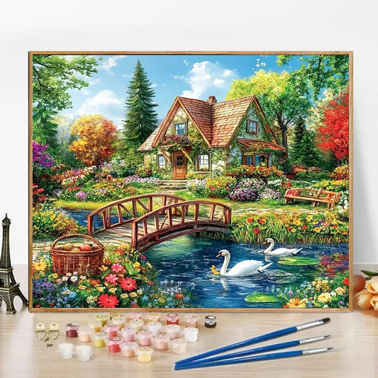 Hut - Paint by Numbers -50x40cm