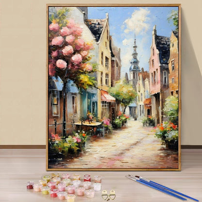 Town- Paint by Numbers -40x50cm