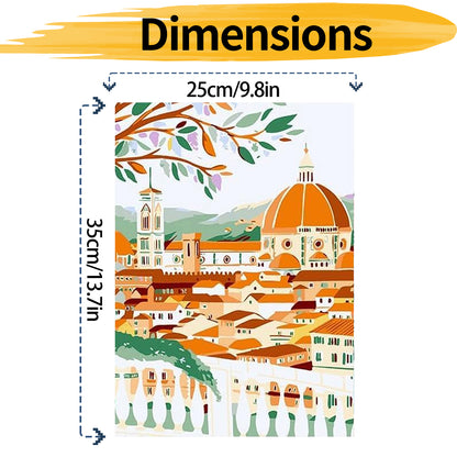 Famous sights - Paint by Numbers -25x35cm