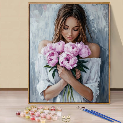 Girlish- Paint by Numbers -40x50cm