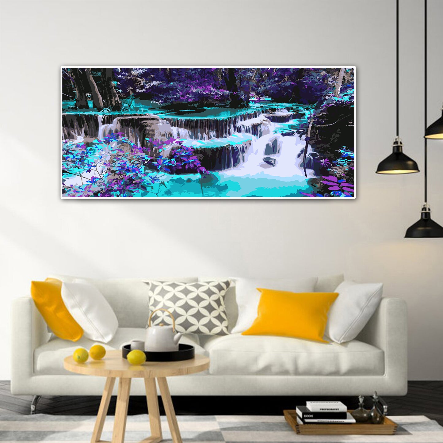 Waterfall - Painting with Numbers - 90x40cm