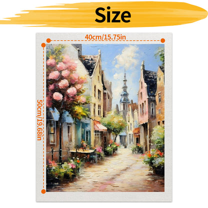 Town- Paint by Numbers -40x50cm