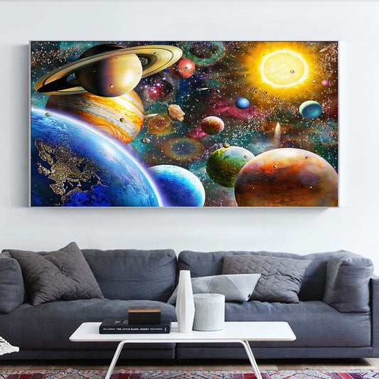 Space - Full Round Diamond Painting - 70x40cm