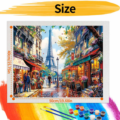 Eiffel Tower - Paint by Numbers -50x40cm