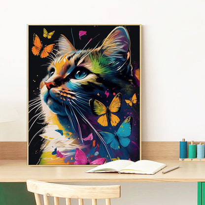 Cat - Painting with Numbers -40x50cm