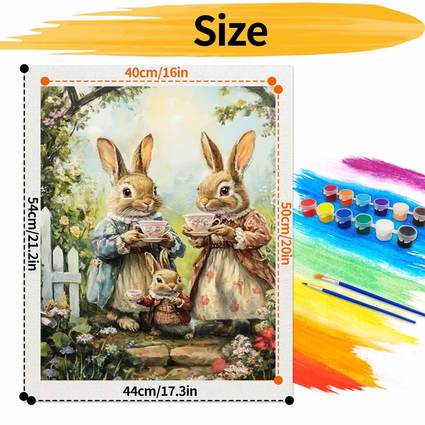 Rabbit  - Paint by Numbers -40x50cm