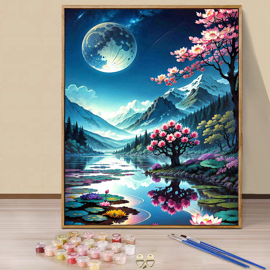 Moon- Paint by Numbers -40x50cm