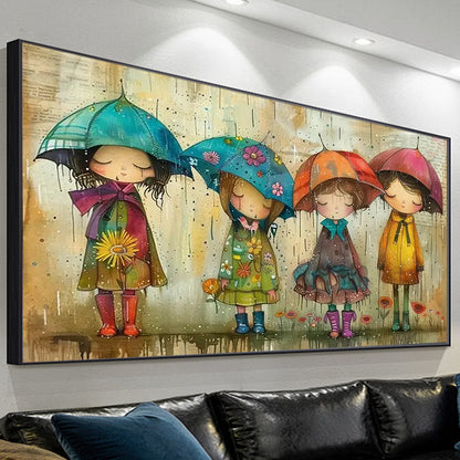 Girl- Painting by Numbers -80x40cm