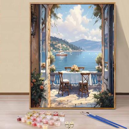 Balcony- Paint by Numbers -40x50cm