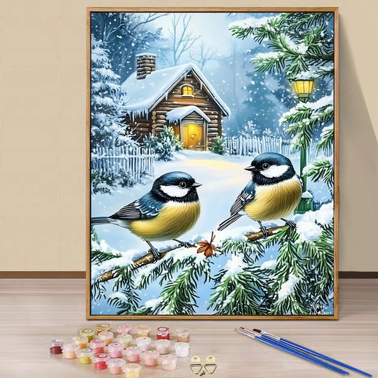Sparrow- Paint by Numbers -40x50cm