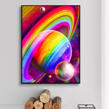 Planet- Full Round Diamond Painting - 30x40cm