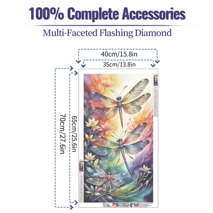 Dragonfly- Full Round Diamond Painting - 40x70cm