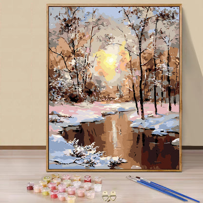 Winter Forest - Painting with Numbers -40x50cm