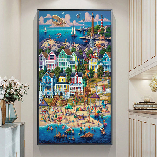 Beach- Full Round Diamond Painting - 40x70cm