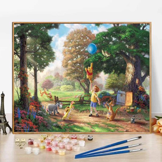 Pooh - Paint by Numbers -50x40cm