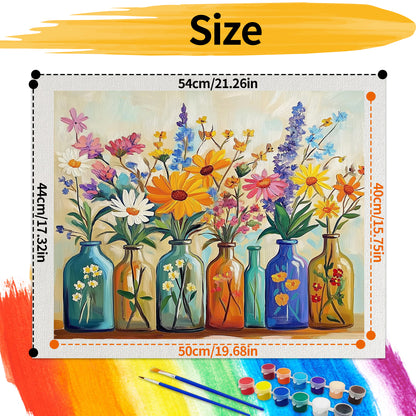 Flower - Paint by Numbers -50x40cm