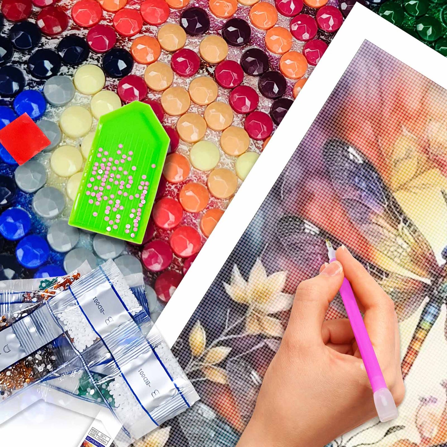 Dragonfly- Full Round Diamond Painting - 40x70cm