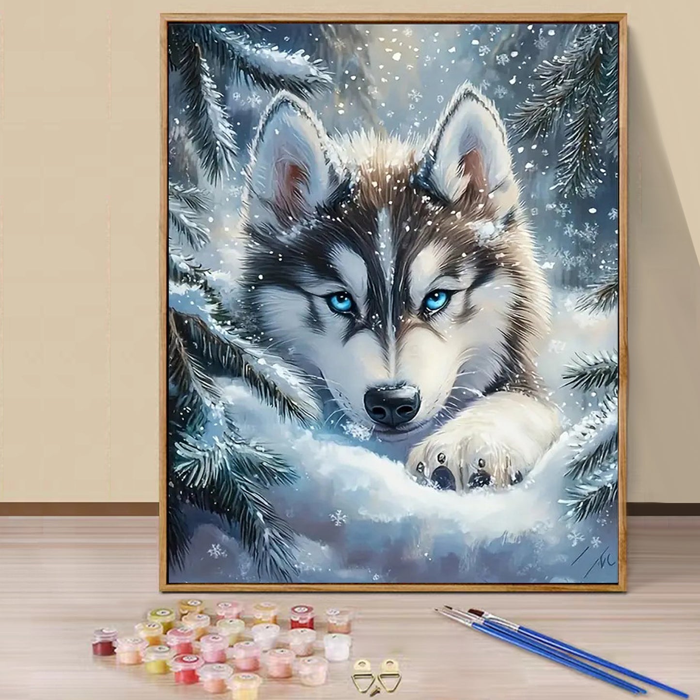 Wolf- Paint by Numbers -40x50cm