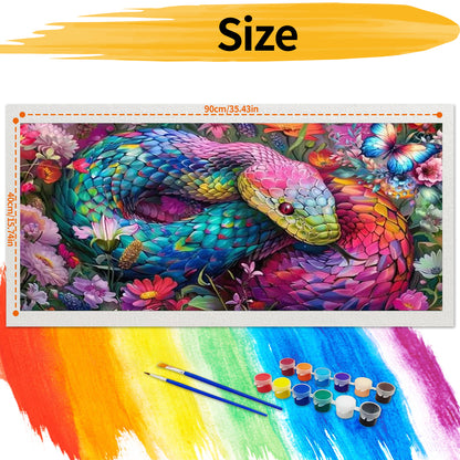 Snake - Paint by Numbers -90x40cm