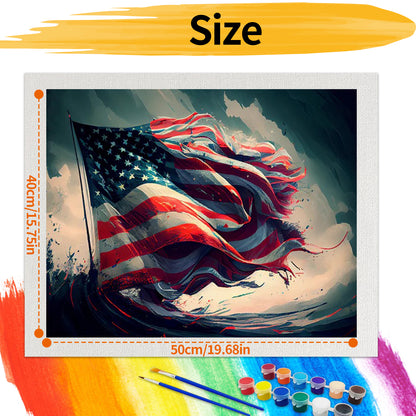 Flag - Paint by Numbers -50x40cm