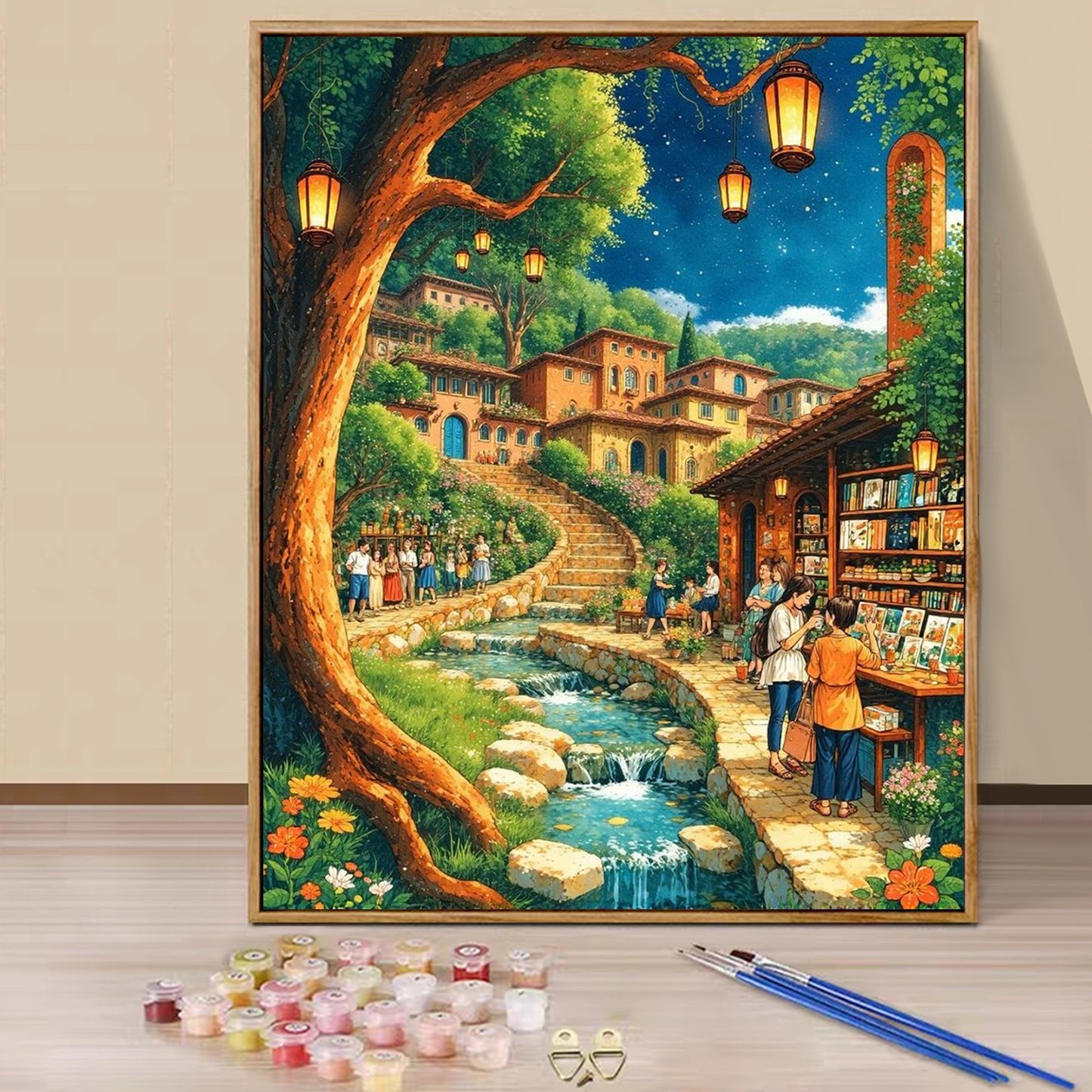 Village- Paint by Numbers -40x50cm