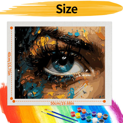 Eye- Paint by Numbers -50x40cm