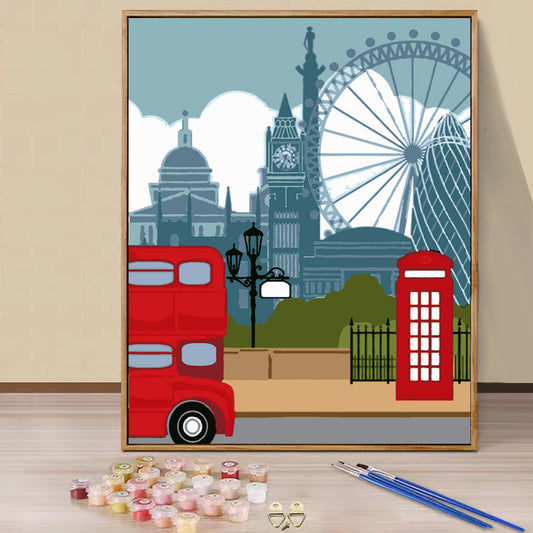 Street  - Paint by Numbers -20x30cm