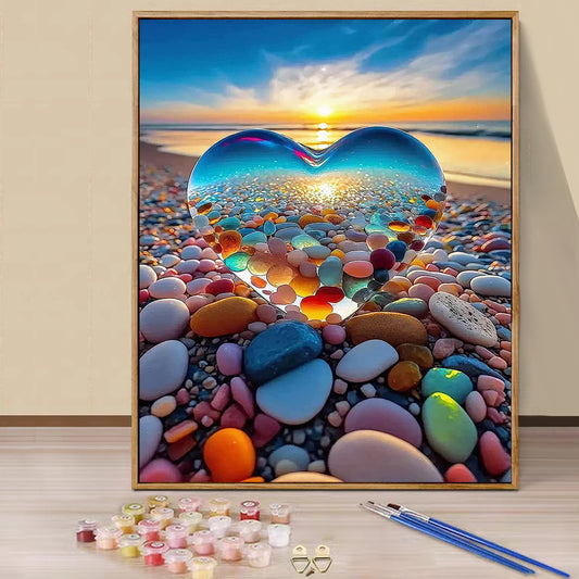 Love Seaside - Painting with Numbers -40x50cm