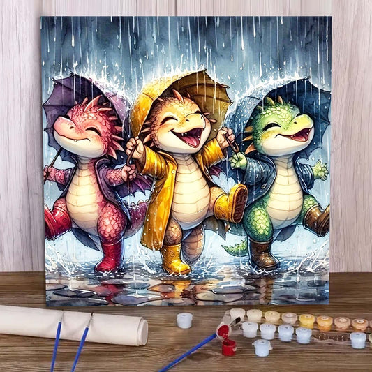 Dinosaur- Paint by Numbers -40x40cm
