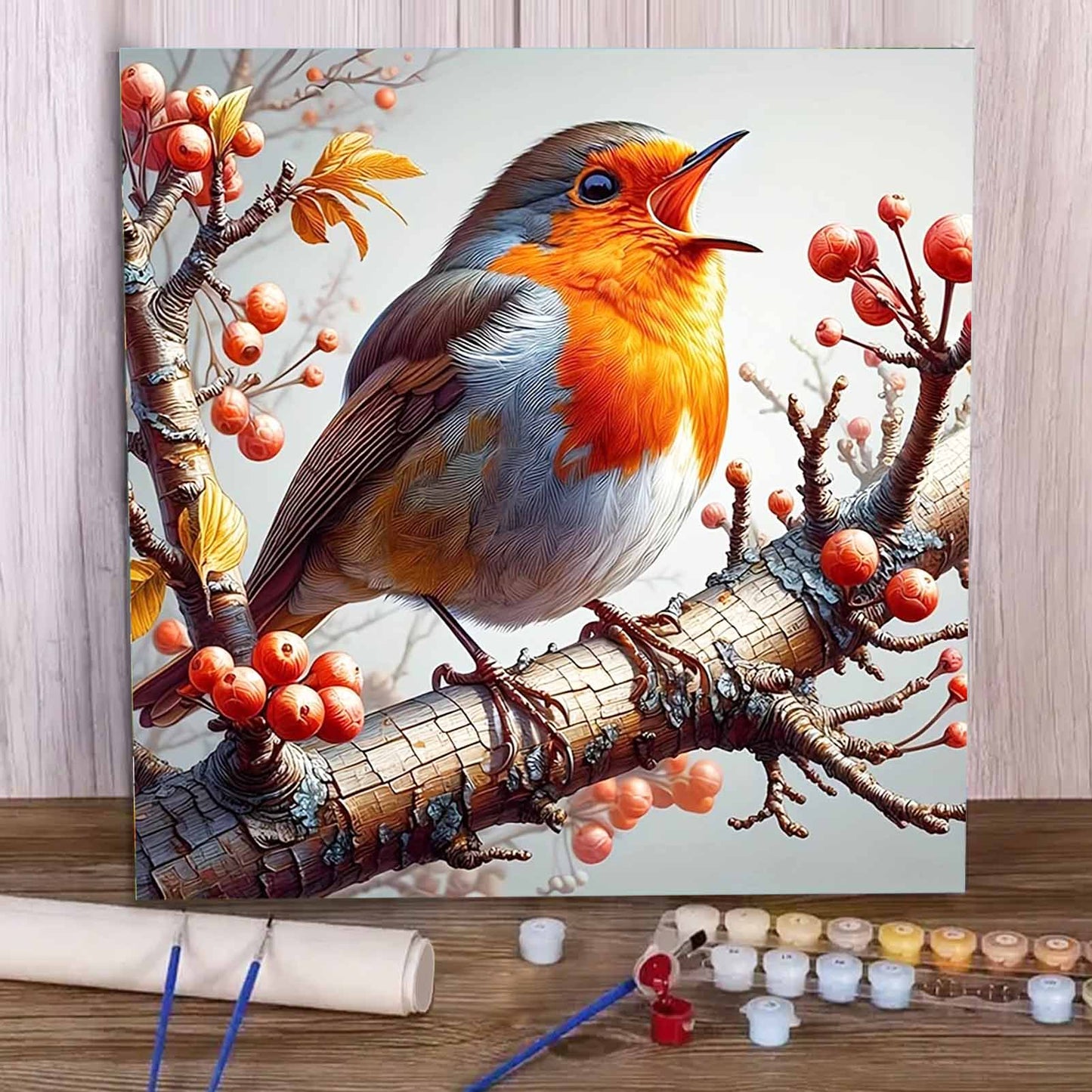 Bird- Paint by Numbers -40x40cm