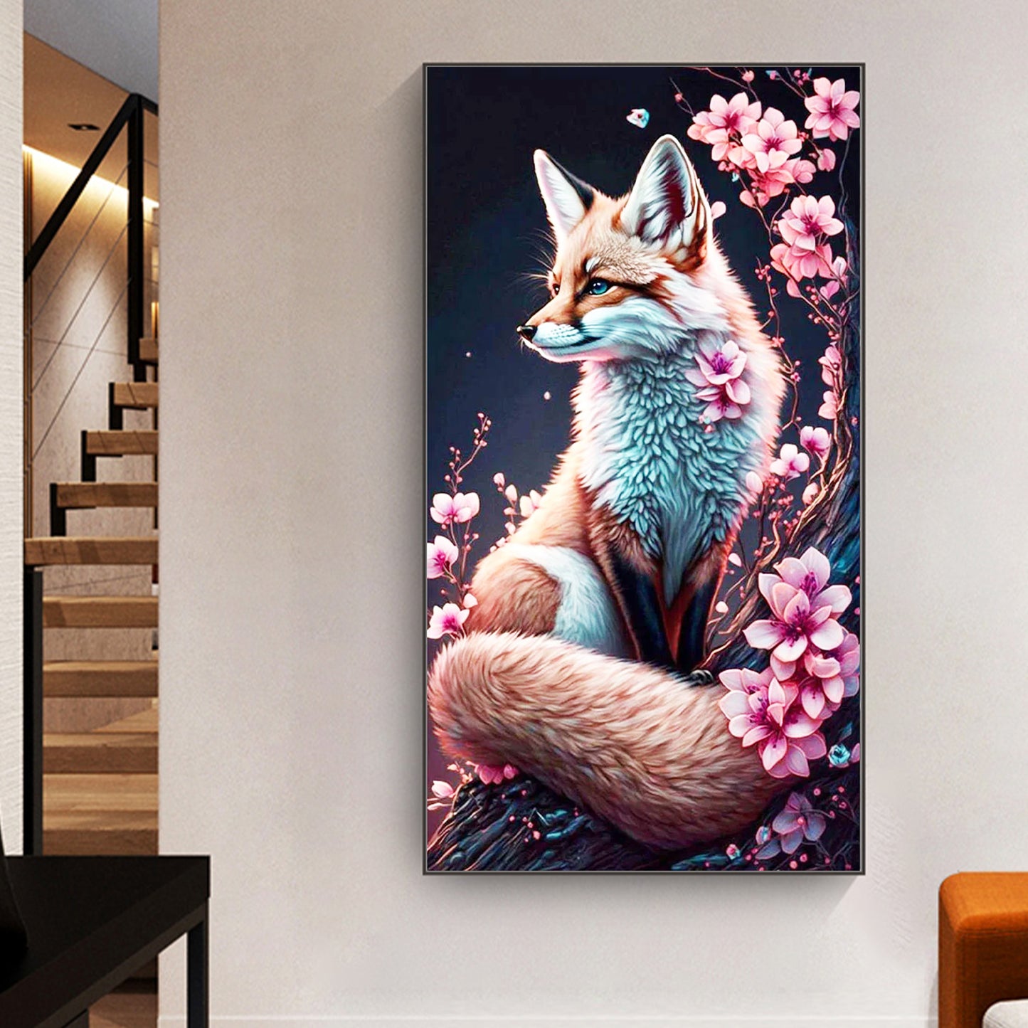 Fox - Full Round Diamond Painting - 40x70cm