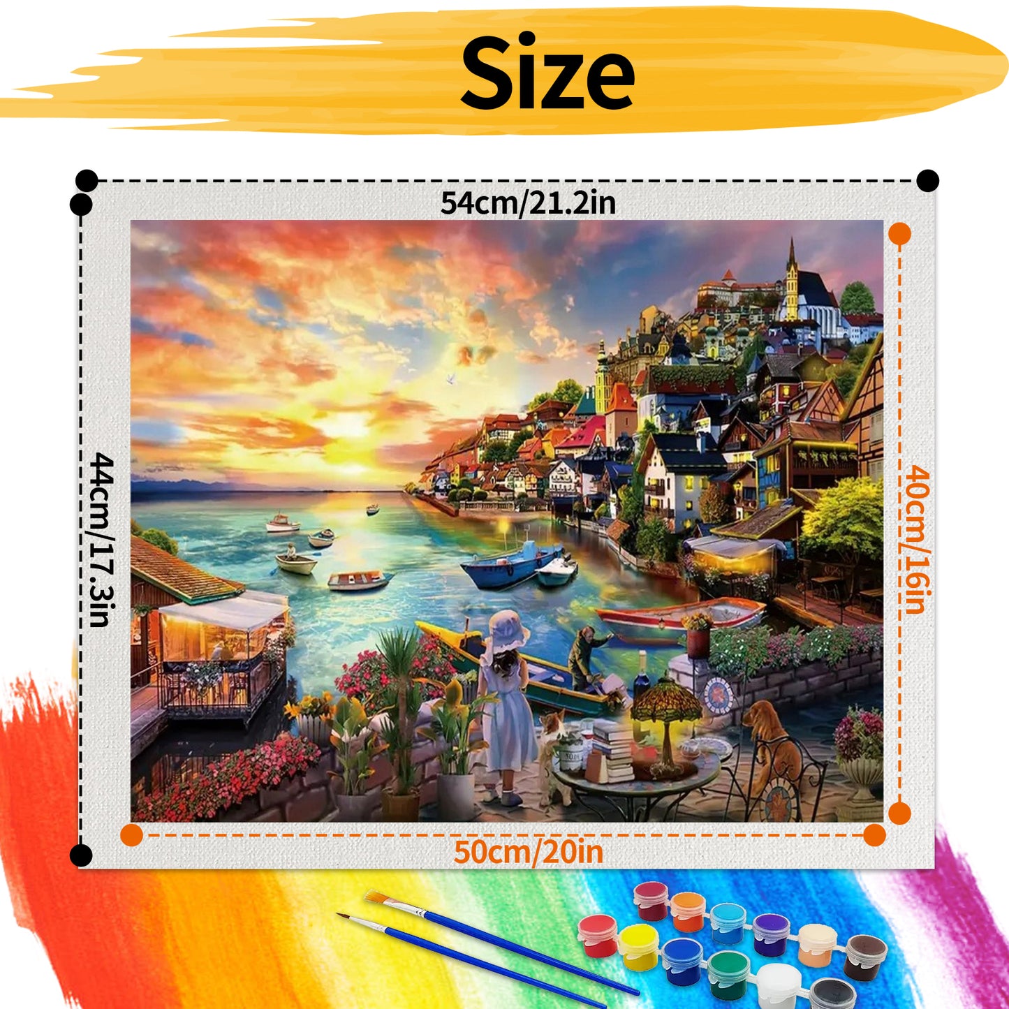 Shore City  - Paint by Numbers -50x40cm