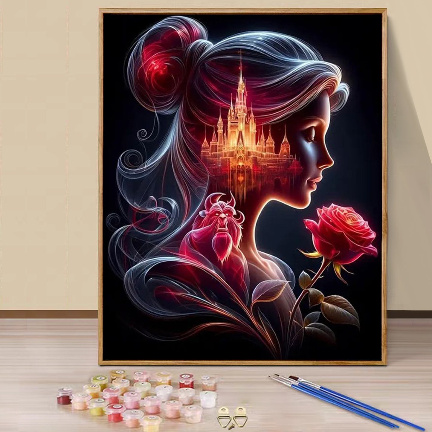 Beauty and the Beast- Paint by Numbers -40x50cm
