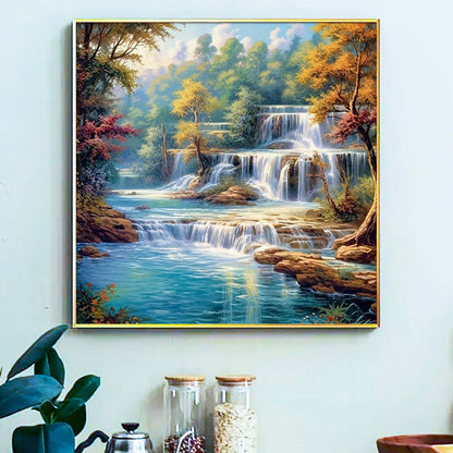 Waterfall - Painting by Numbers -40x40cm